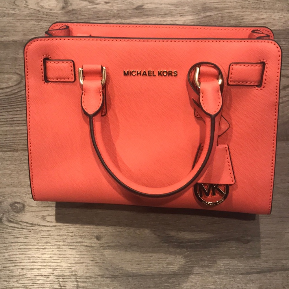 Coral Michael Kors purse that was only used once
